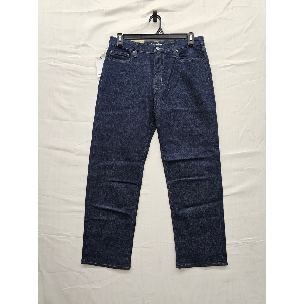 Goodfellow & Co Mens Relaxed Straight Leg Jeans Blue Cotton Blend Size 32x30